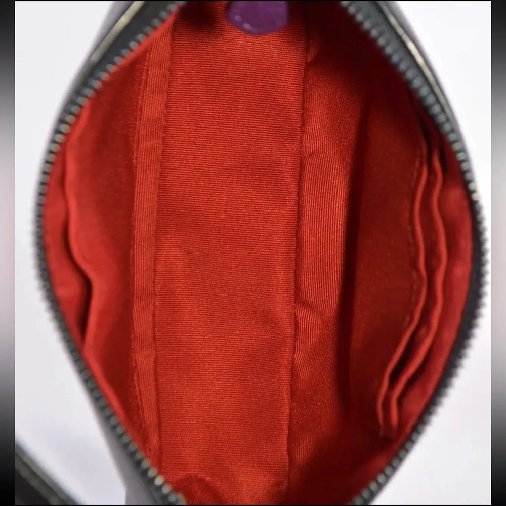 COACH Rainbow Signature Black Leather Nolita Handbag - Picture 7 of 9